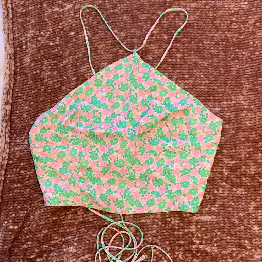 Zara Floral Crop Top